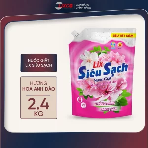 Lix - Nước Giặt Siêu Sạch Hương Hoa Anh Đào 2,4kg/T06