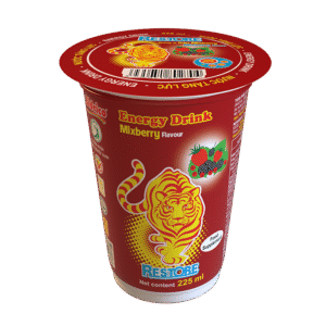 Nước tăng lực hương vị dâu Mixberry Restore ly 225ml ( 1 Thùng 48 ly)