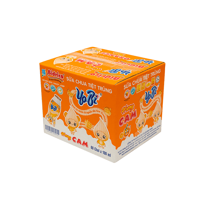 thung-sua-chua-uong-tiet-trung-huong-cam-yobi-chai-100ml