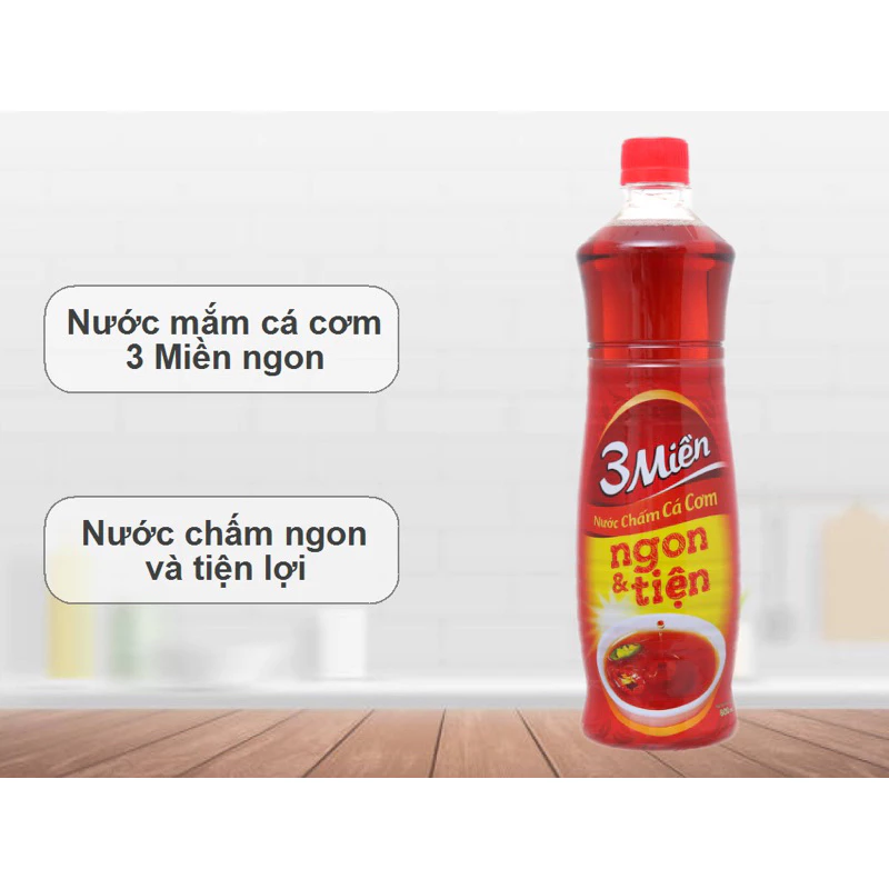 UNIBEN - Nước Chấm 3 Miền Cá Cơm (800ml x 18 chai)