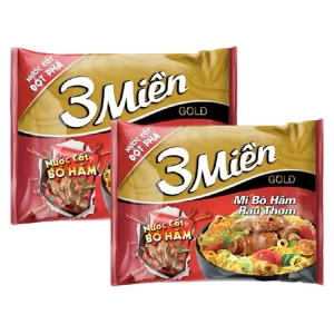 UNIBEN - Mì 3 Miền Gold Bò Hầm Rau Thơm (75g x 30 gói)
