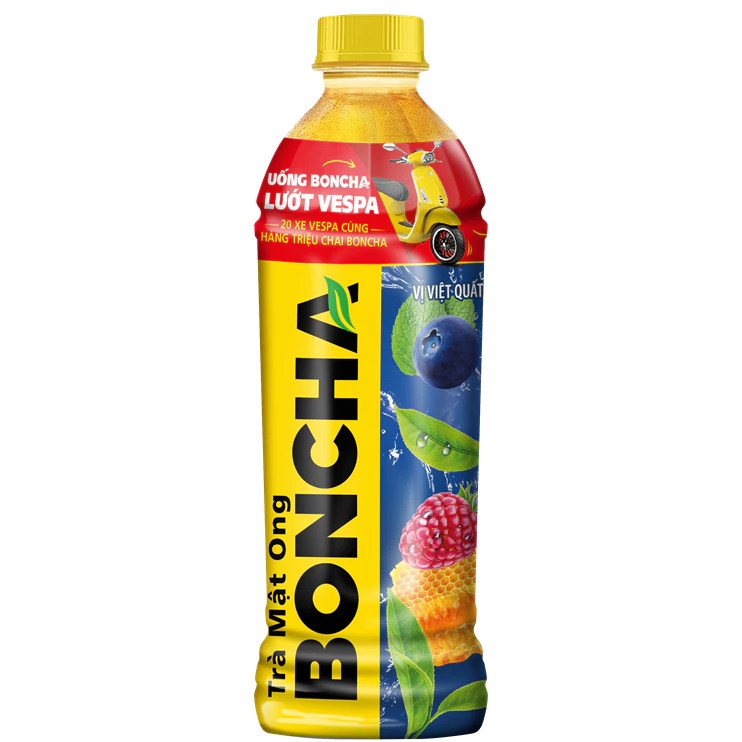 UNIBEN - Trà Boncha Mật Ong Vị Việt Quất (450ml x 24 chai)